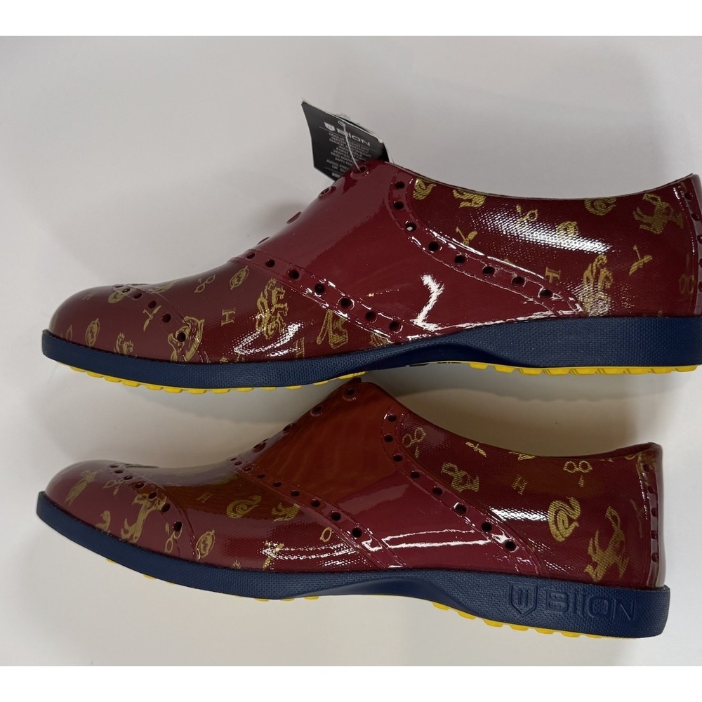 BIION Harry Potter Burgundy Patent Golf Shoes Unisex Men 7 Women9 Waterproof NWT - Picture 7 of 8